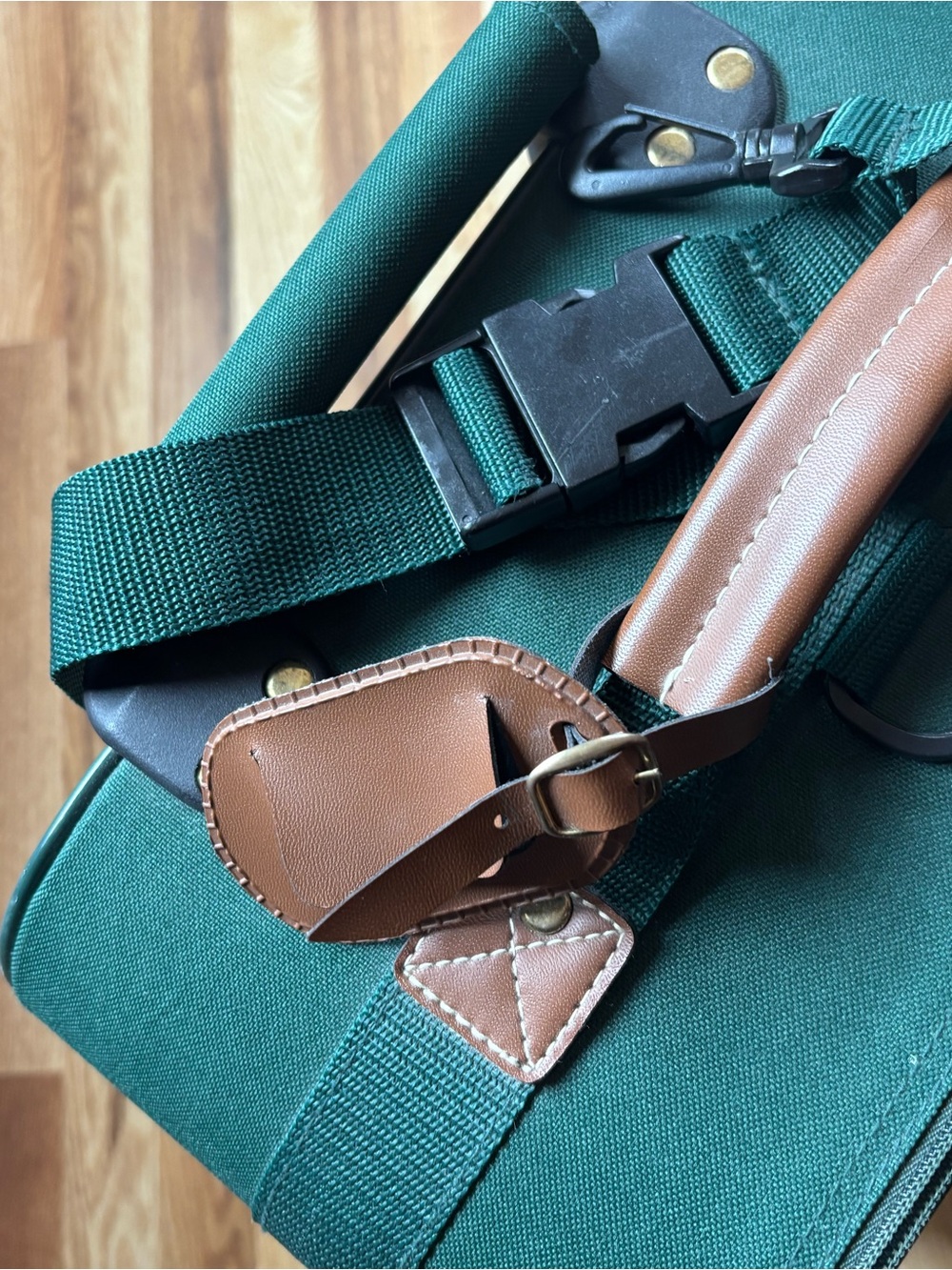 Green Rolling Suitcase - Travel Carry-On - Picture 5 of 8